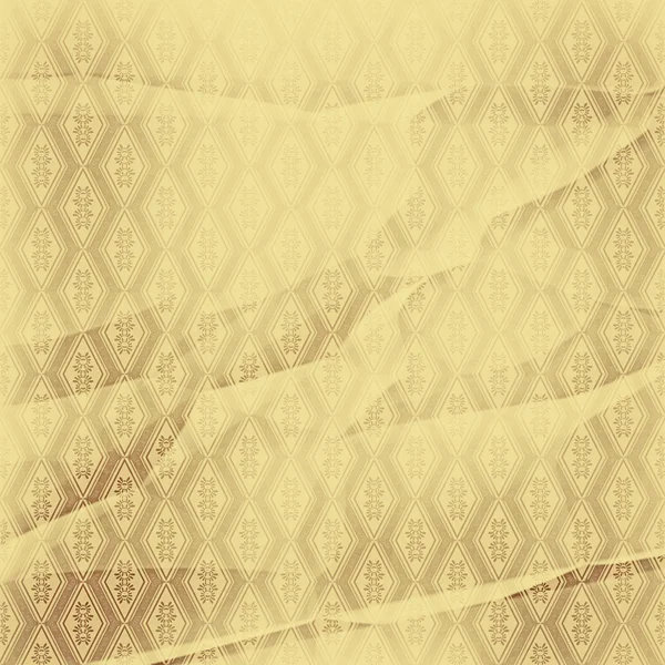Zerknitterte Tapeten, mit einem Muster Rauten, Sand — Stockfoto