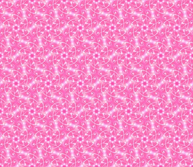 Soyut çiçek desenli dikişsiz duvar kağıdı, pembe