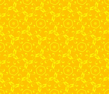 Nazik soyut çizim, sarı ile parlak duvar kağıdı