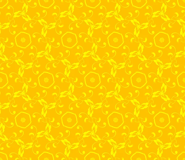 Bright wall-paper with gentle abstract drawing, yellow