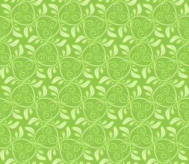 Dikişsiz soyut sebze desen, kireç