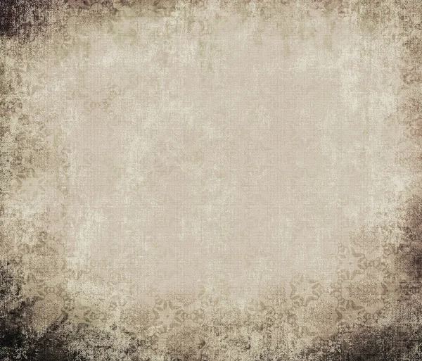 Ancient wall-paper grunge on a rough cloth, gray-brown — Stock Photo, Image