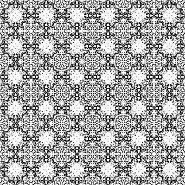 Siyah ve beyaz, kusursuz etnik model 7. Geleneksel tasarım, soyut kabile sanatı. Duvar kağıdı veya tasarım tabanı olarak çeşitli ürünleri dijital olarak basmak için oluşturuldu.