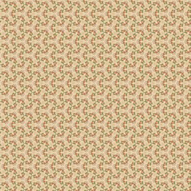 Güllü, bej Dekoratif süsleme