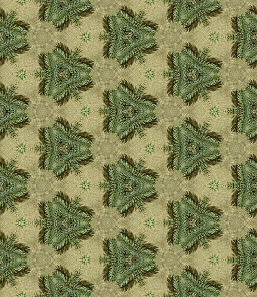 Seamless pattern "Decorative fir-tree" — Stock Photo, Image