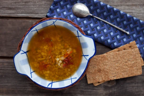 Italian lentils soup — Stock Photo, Image