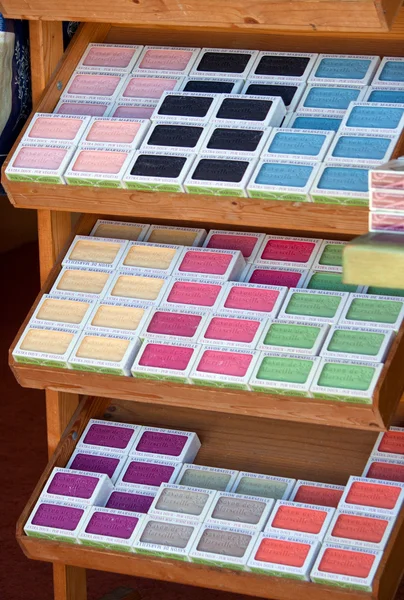 Handmade soap on local market in provence, france — Stock Photo, Image