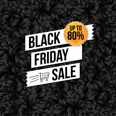 Black Friday sale business poster. clipart