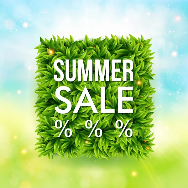 Cartaz de propaganda de venda de verão . — Vetor de Stock
