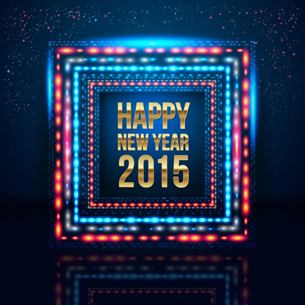 Happy New Year 2015 poster — Stock Vector