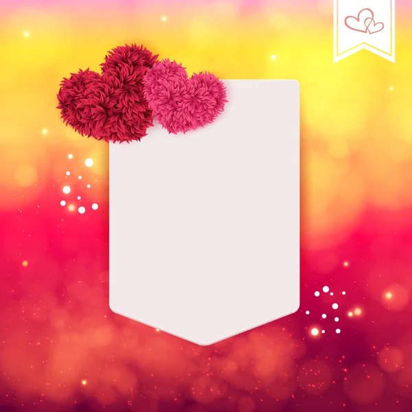 Abstract Valentine or wedding card. — Stock Vector