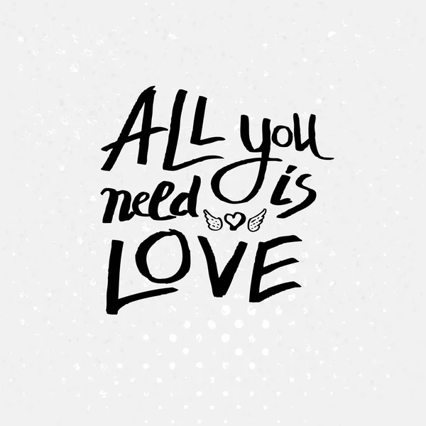 Inspirerend bericht - All You Need Is Love — Stockvector