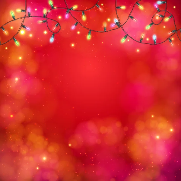 Işıkların çelenk ile canlı parti arka plan