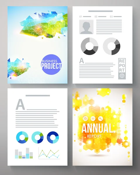 Colorful creative template for a company project — Stock Vector