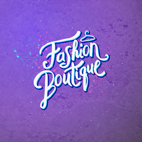 Fashion Boutique-konceptet på abstrakt Violet — Stock vektor