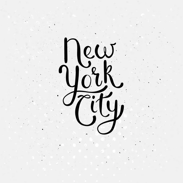 Concepto de la ciudad de Nueva York sobre blanco punteado — Vector de stock