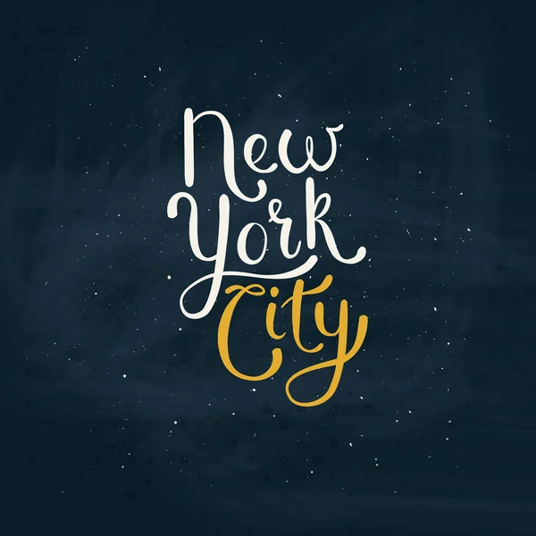 Concepto de la Ciudad de Nueva York sobre la Junta Verde — Vector de stock