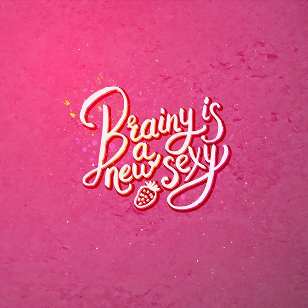 Artistic Brainy is a New Sexy Concept on Pink — Stock Vector