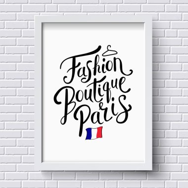 Moda butik Paris kavramı, çerçeve