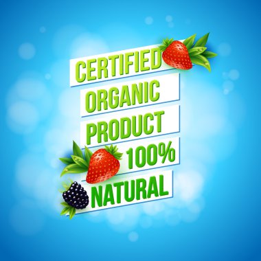 Yüzde 100 organik ürün sertifikalı doğal