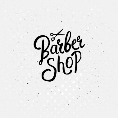 Simple Text Design for Barber Shop Concept