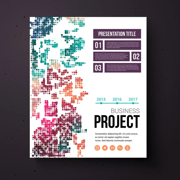 Abstracte ontwerpsjabloon voor een zakelijk project — Stockvector