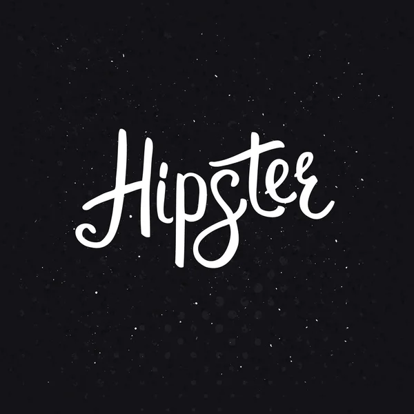 Stylish Hipster Text on Abstract Black Background — Stock Vector