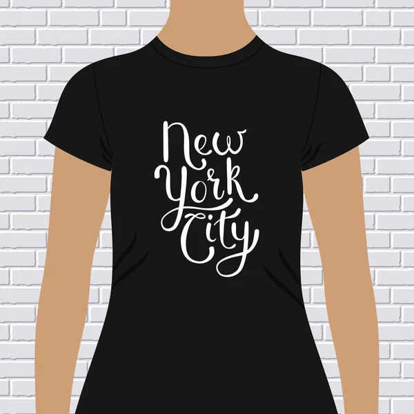 New York stad t-shirt design — Stockvector