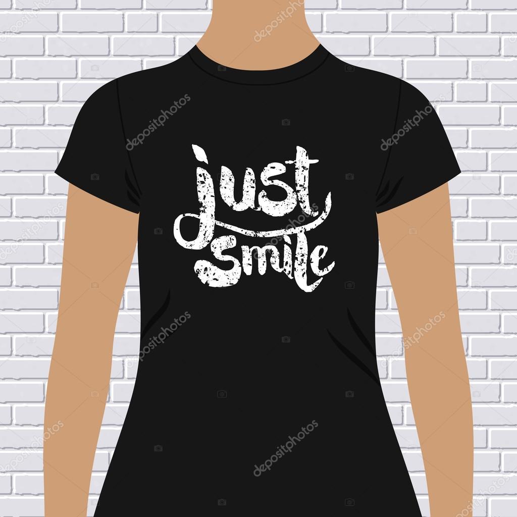 Just Smile t-shirt design