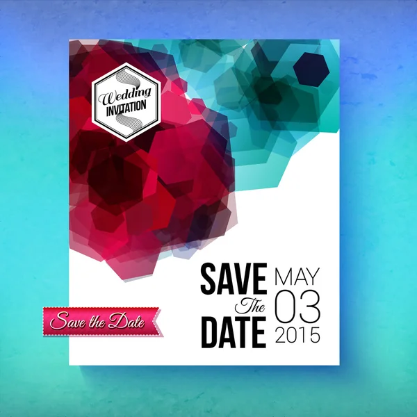 Sanatsal romantik tarihi kaydetmek düğün şablonu