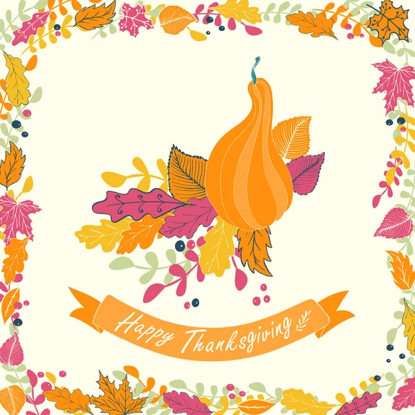 Happy Thanksgiving card — Stock Vector