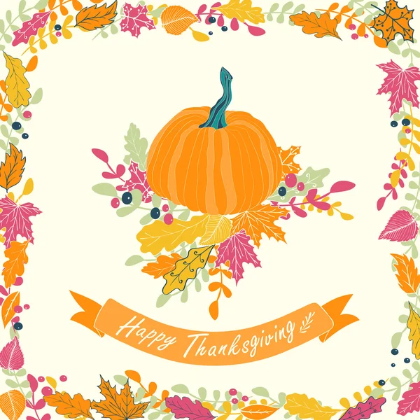 Happy Thanksgiving card — Stock Vector