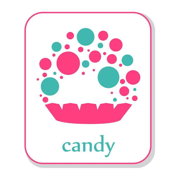 Colorful candy icon — Stock Vector