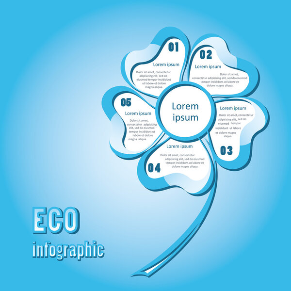 Абстрактная экология бизнес-шаблон для инфографики
