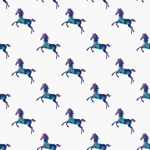 シームレスな pattern.triangle のスノーフレーク馬. — ストックベクタ