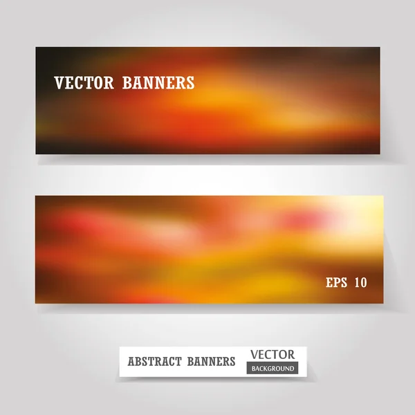 Conjunto de banners web y móviles, diseño de tarjetas de visita o volantes — Vector de stock