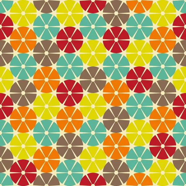 Abstracte retro naadloze geometrische patroon. — Stockvector