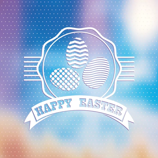 Etiqueta Pascua vintage — Vector de stock