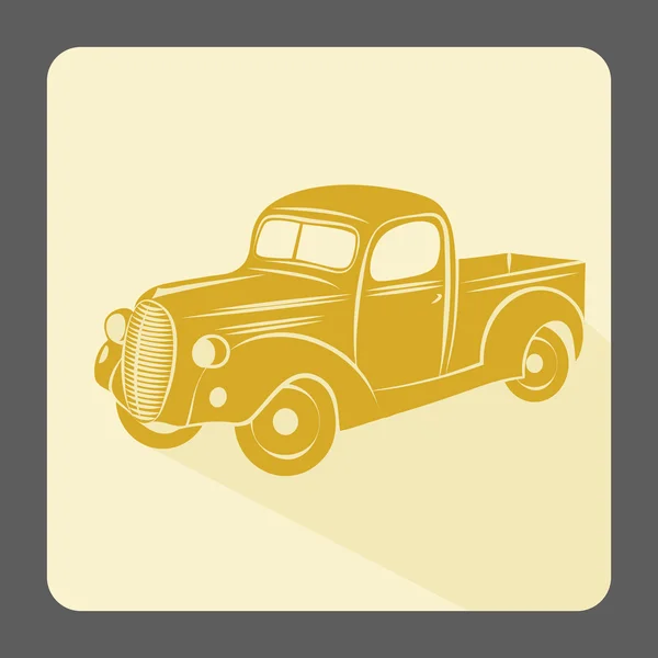 Icono de coche retro — Vector de stock