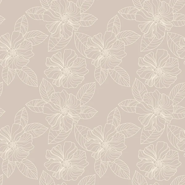 Patrón sin costura floral vintage — Vector de stock