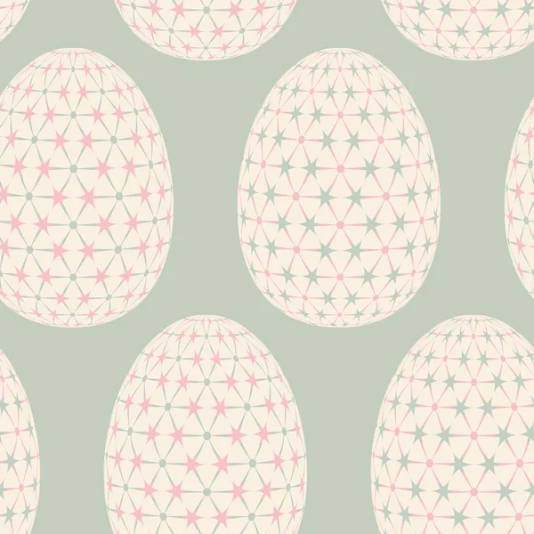 Seamless pattern with easter eggs. — Stock Vector