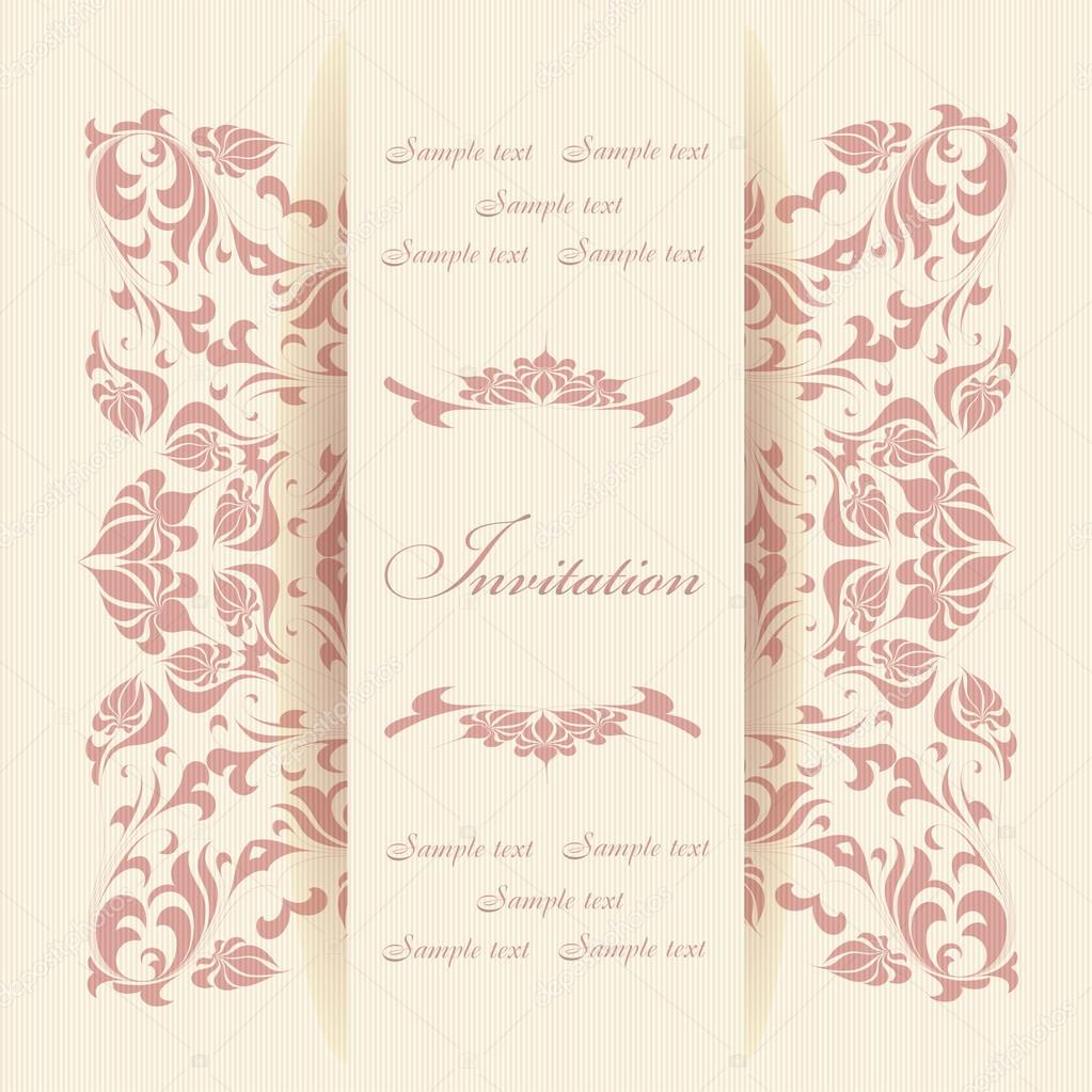 Beautiful invitation card