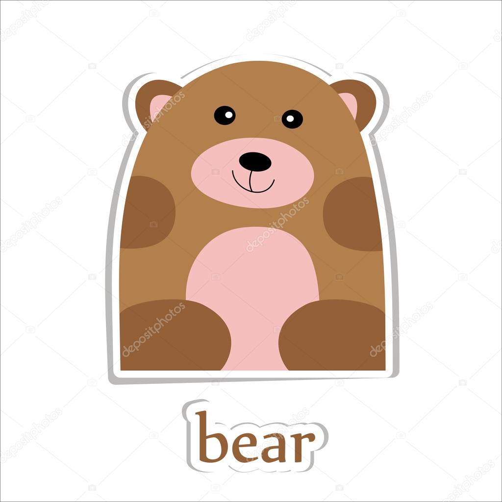 Oso de dibujos animados aislado en blanco . vector, gráfico vectorial © Liddiebug imagen #52756255 Oso de dibujos animados aislado en blanco . vector, gráfico vectorial © Liddiebug imagen #52756255