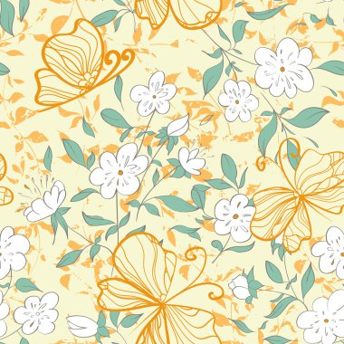 desen çiçek öğeleri.