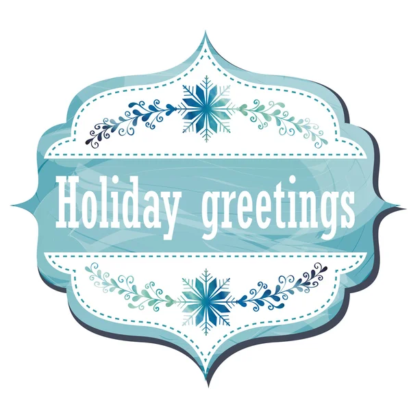 Holiday Greeting Card — Stock Vector