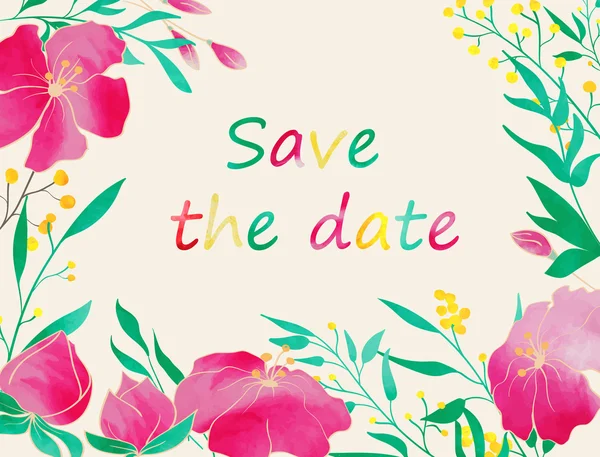 Save the date card. — Stock Vector