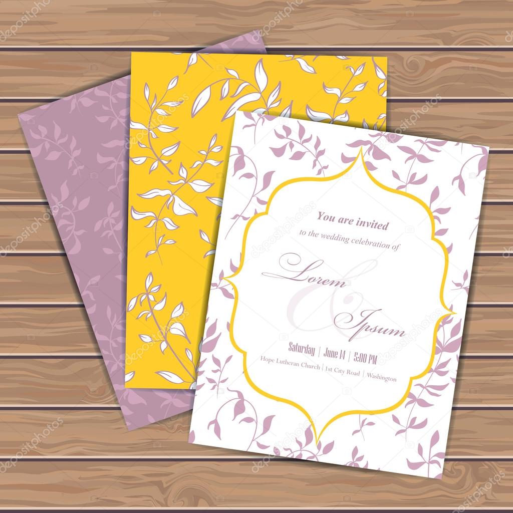 Greeting cards with flowers
