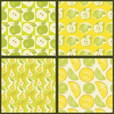 Meyve ile Dikişsiz desen