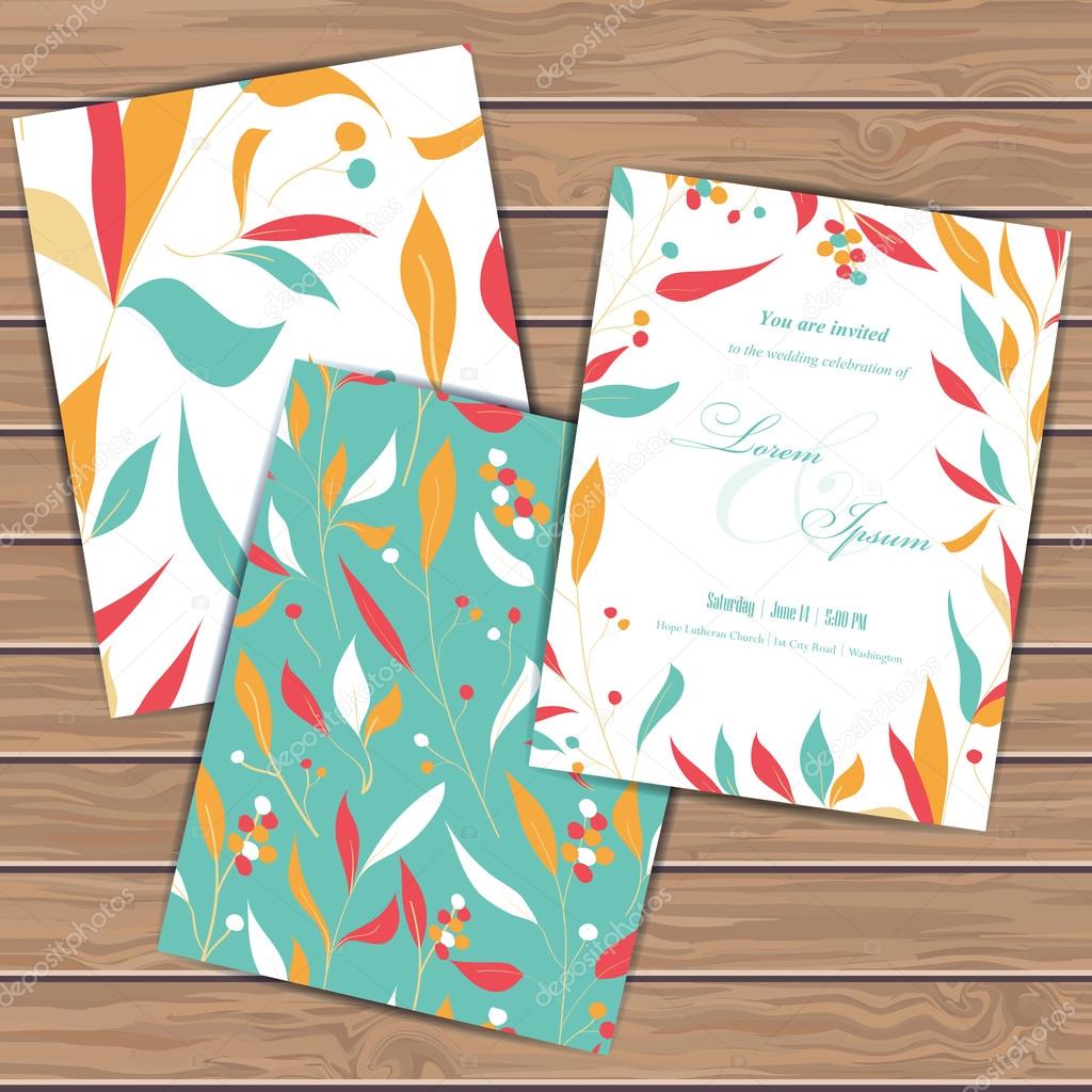 Greeting cards with flowers