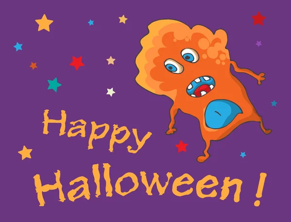 Tarjeta de Halloween — Vector de stock